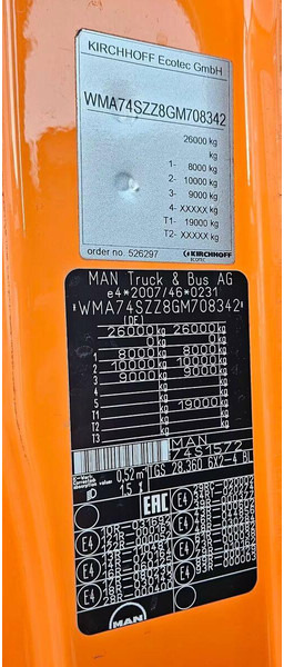 Benne à ordures ménagères MAN TGS 28.360 - Garbage truck: photos 14 Benne à ordures ménagères MAN TGS 28.360 - Garbage truck: photos 14
