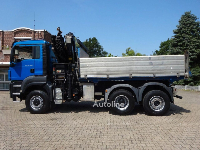 MAN TGS 28.400 - 3 way tipper+crane - Camion benne, Camion grue: photos 2 MAN TGS 28.400 - 3 way tipper+crane - Camion benne, Camion grue: photos 2