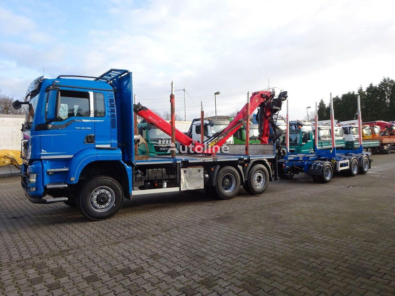 MAN TGS 28.500 6x4 Log truck + Crane Epsilon + Trailer - Camion grumier, Camion grue: photos 3 MAN TGS 28.500 6x4 Log truck + Crane Epsilon + Trailer - Camion grumier, Camion grue: photos 3