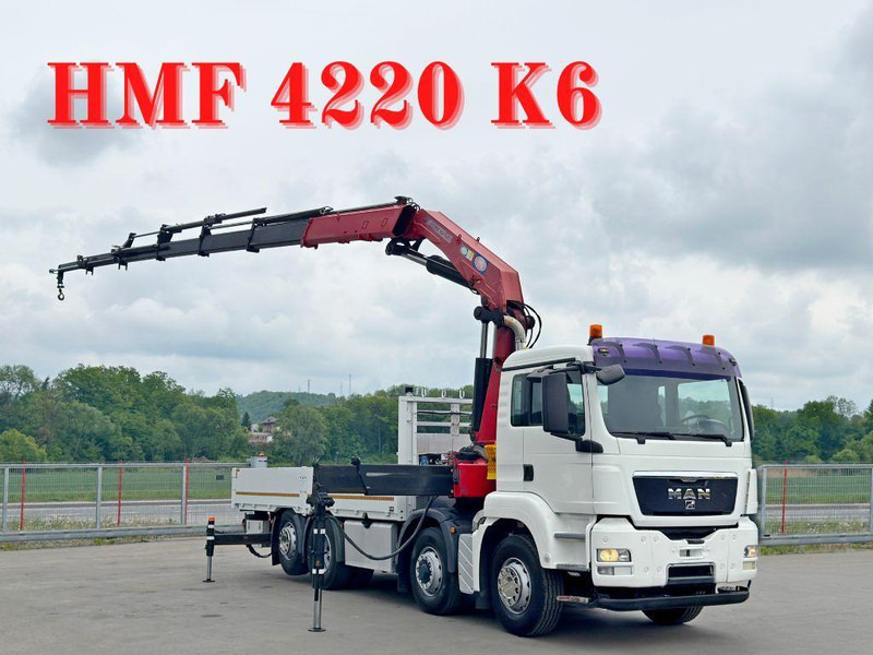 MAN TGS 35.440* KIPPER 6,00m * HMF 4220 K6/FUNK* 8x4 - Camion plateau, Camion grue: photos 1 MAN TGS 35.440* KIPPER 6,00m * HMF 4220 K6/FUNK* 8x4 - Camion plateau, Camion grue: photos 1