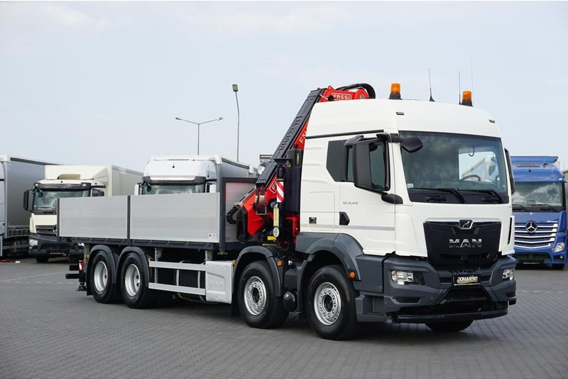 MAN TGS / 35.470 / E 6 / SKRZYNIOWY + HDS / FASSI F 545 / ŁAD. 13 10 - Camion plateau, Camion grue: photos 2 MAN TGS / 35.470 / E 6 / SKRZYNIOWY + HDS / FASSI F 545 / ŁAD. 13 10 - Camion plateau, Camion grue: photos 2