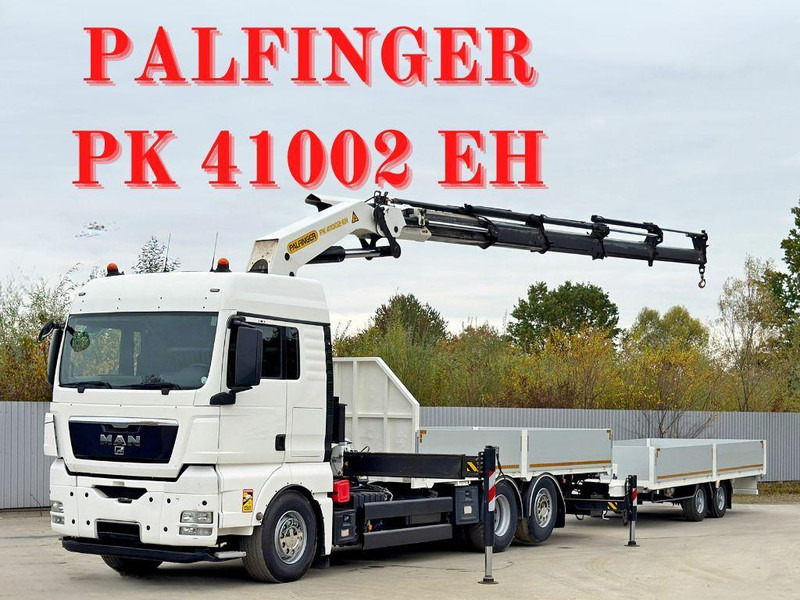 MAN TGX 26.440 * PK 41002-EH + FUNK + Anhänger*TOP - Camion plateau, Camion grue: photos 1 MAN TGX 26.440 * PK 41002-EH + FUNK + Anhänger*TOP - Camion plateau, Camion grue: photos 1
