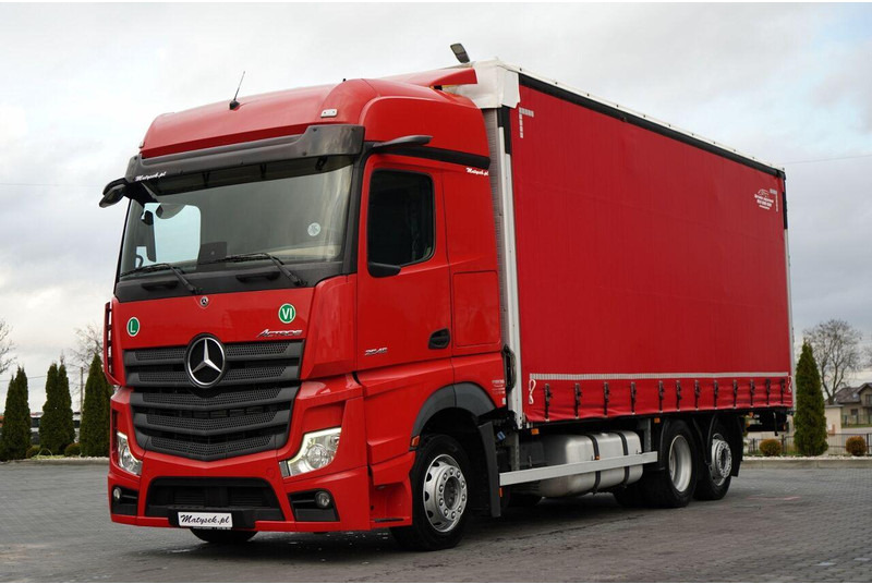 Mercedes-Benz ACTROS / 2545 / SOLÓWKA / 6x2 / I-PARK COOL / BIG SPACE / WIELT - Camion à rideaux coulissants: photos 1 Mercedes-Benz ACTROS / 2545 / SOLÓWKA / 6x2 / I-PARK COOL / BIG SPACE / WIELT - Camion à rideaux coulissants: photos 1