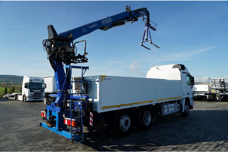 Mercedes-Benz ACTROS 2548 / 6x2 / BURTOWA - 6,5 M / OŚ PODNOSZONA / HDS FASSI - Camion plateau, Camion grue: photos 4 Mercedes-Benz ACTROS 2548 / 6x2 / BURTOWA - 6,5 M / OŚ PODNOSZONA / HDS FASSI - Camion plateau, Camion grue: photos 4