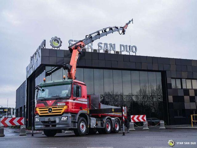 Mercedes-Benz ACTROS 2648 6x4 PALFINGER PK 29002 Fly Jib Winc - Camion plateau, Camion grue: photos 1 Mercedes-Benz ACTROS 2648 6x4 PALFINGER PK 29002 Fly Jib Winc - Camion plateau, Camion grue: photos 1