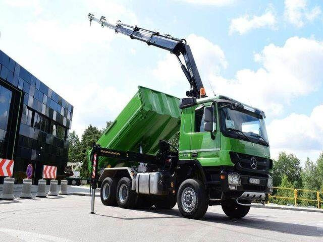 Mercedes-Benz ACTROS 3346 6x6 HIAB 244EP-4 Crane Kipper - Camion benne, Camion grue: photos 2 Mercedes-Benz ACTROS 3346 6x6 HIAB 244EP-4 Crane Kipper - Camion benne, Camion grue: photos 2