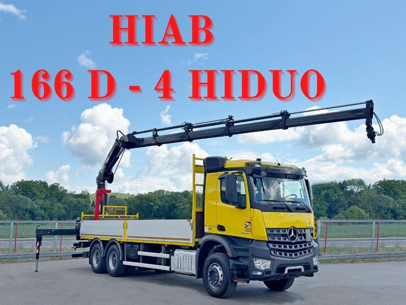 Mercedes-Benz AROCS 2636 *HIAB 166 D-4 HIDUO + FUNK* 6x4 - Camion plateau, Camion grue: photos 1 Mercedes-Benz AROCS 2636 *HIAB 166 D-4 HIDUO + FUNK* 6x4 - Camion plateau, Camion grue: photos 1