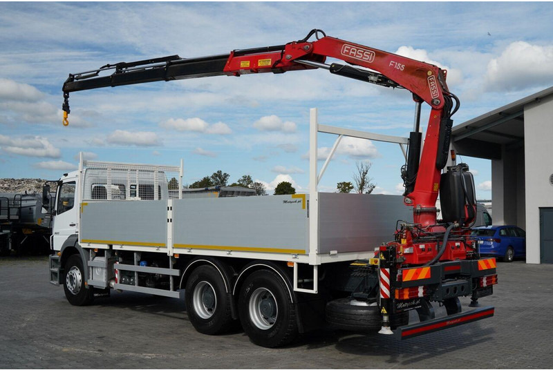 Mercedes-Benz / AXOR 2633 / 6X4 / SKRZYNIOWY - 6,55 M / MOCNA PODŁOGA / HDS FA - Camion plateau, Camion grue: photos 4 Mercedes-Benz / AXOR 2633 / 6X4 / SKRZYNIOWY - 6,55 M / MOCNA PODŁOGA / HDS FA - Camion plateau, Camion grue: photos 4