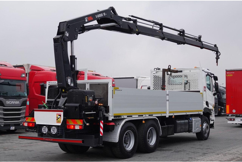 Renault C 380 / 6x4 / SKRZYNIOWY 6,6 m / + HDS HIAB 188 x-hiduo wysów: 1 - Camion plateau, Camion grue: photos 5 Renault C 380 / 6x4 / SKRZYNIOWY 6,6 m / + HDS HIAB 188 x-hiduo wysów: 1 - Camion plateau, Camion grue: photos 5