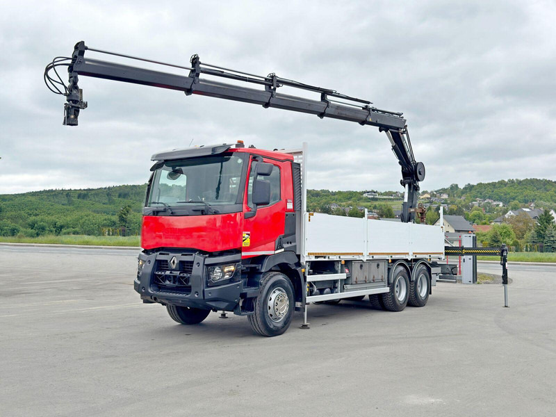 Renault C 400 *HIAB X - HIDUO 188 ES - 4 + FUNK * 6x4 - Camion plateau, Camion grue: photos 2 Renault C 400 *HIAB X - HIDUO 188 ES - 4 + FUNK * 6x4 - Camion plateau, Camion grue: photos 2