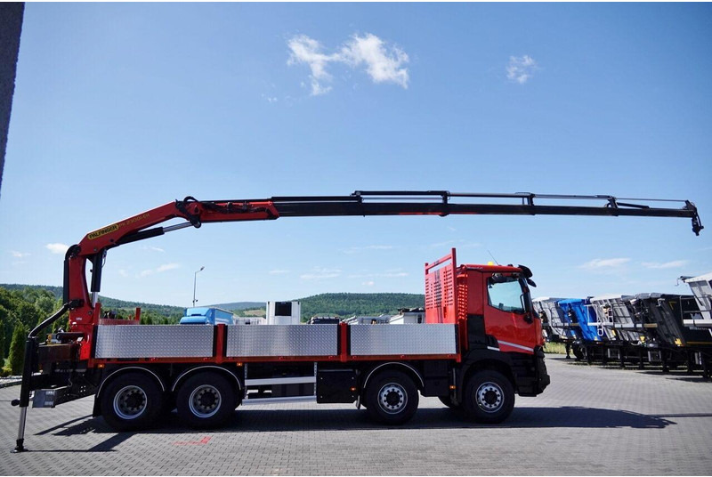 Renault C 430 / 8x4 / SKRZYNIOWY 7 M + HDS PALFINGER PK 2300-EH / WYSÓW - Camion plateau, Camion grue: photos 5 Renault C 430 / 8x4 / SKRZYNIOWY 7 M + HDS PALFINGER PK 2300-EH / WYSÓW - Camion plateau, Camion grue: photos 5