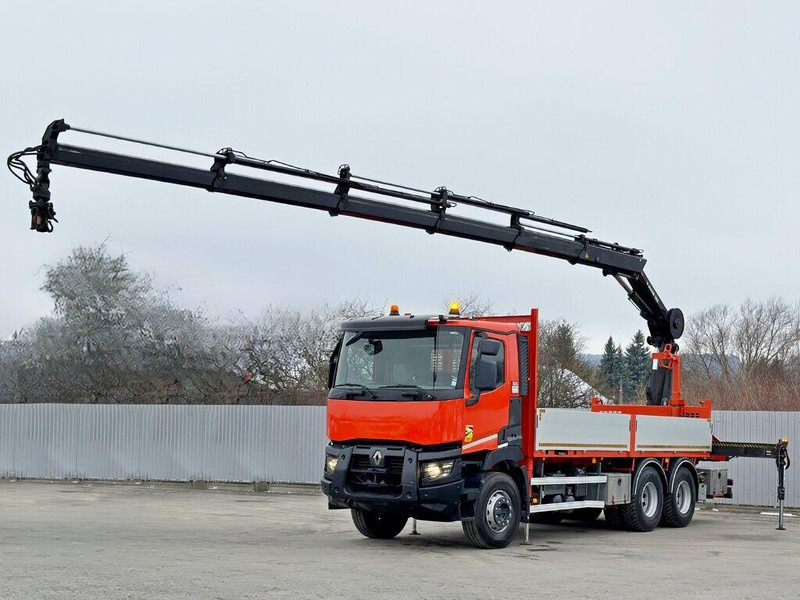Renault C 430 *HIAB X - HIPRO 188 ES - 5 + FUNK* 6x4 - Camion plateau, Camion grue: photos 2 Renault C 430 *HIAB X - HIPRO 188 ES - 5 + FUNK* 6x4 - Camion plateau, Camion grue: photos 2