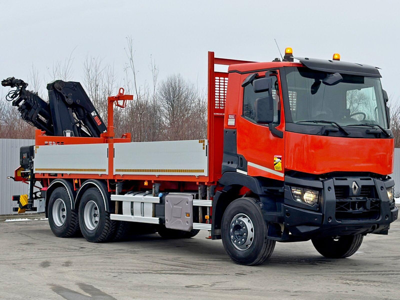 Renault C 430 *HIAB X - HIPRO 188 ES - 5 + FUNK* 6x4 - Camion plateau, Camion grue: photos 3 Renault C 430 *HIAB X - HIPRO 188 ES - 5 + FUNK* 6x4 - Camion plateau, Camion grue: photos 3