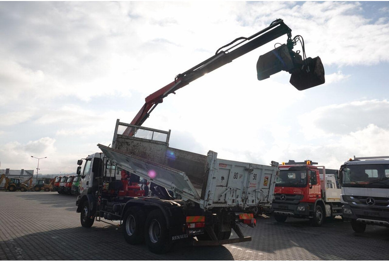 Renault KERAX 410 / 6x4 / WYWROTKA + HDS FASSI F150 / HYDROBURTA / BORDM - Camion benne, Camion grue: photos 3 Renault KERAX 410 / 6x4 / WYWROTKA + HDS FASSI F150 / HYDROBURTA / BORDM - Camion benne, Camion grue: photos 3