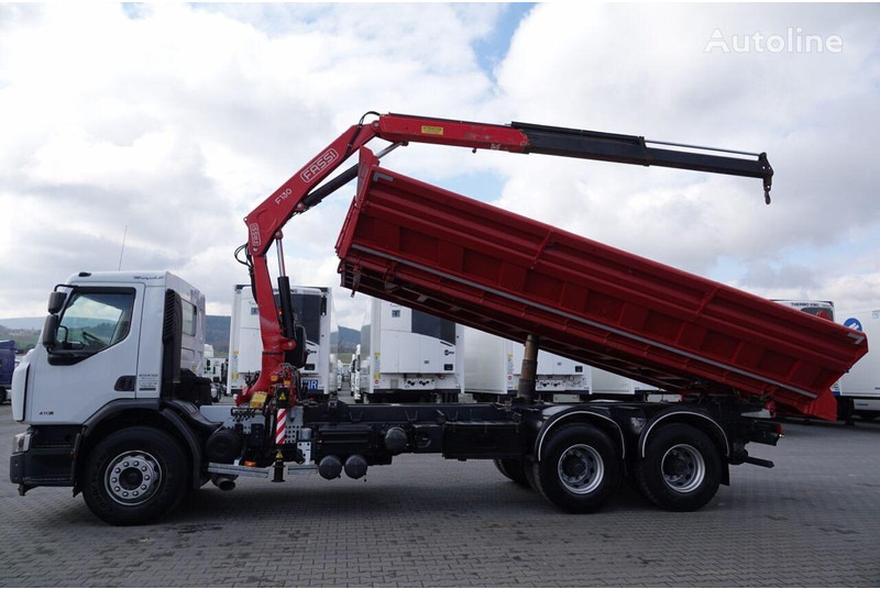 Renault LANDER 3 way tipper + crane FASSI 130 6x4 - Camion benne, Camion grue: photos 3 Renault LANDER 3 way tipper + crane FASSI 130 6x4 - Camion benne, Camion grue: photos 3