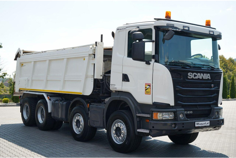 Scania G 410 / 8X4 / ZABUDOWA SAMOWYŁADOWCZA DO ASFALTU / 2X HYDROKLAPA - Finisseur: photos 5 Scania G 410 / 8X4 / ZABUDOWA SAMOWYŁADOWCZA DO ASFALTU / 2X HYDROKLAPA - Finisseur: photos 5