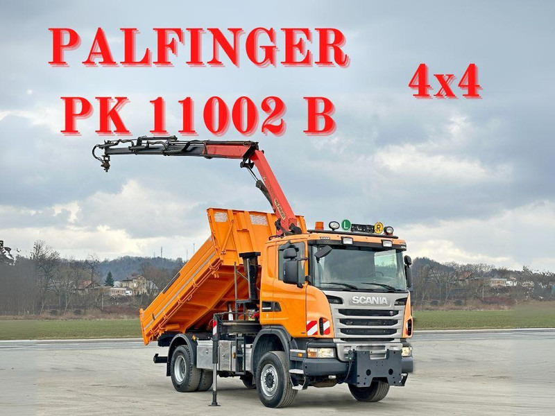 Scania G360 Kipper 4,10m *PK 11002 B + FUNK *4x4 - Camion benne, Camion grue: photos 1 Scania G360 Kipper 4,10m *PK 11002 B + FUNK *4x4 - Camion benne, Camion grue: photos 1