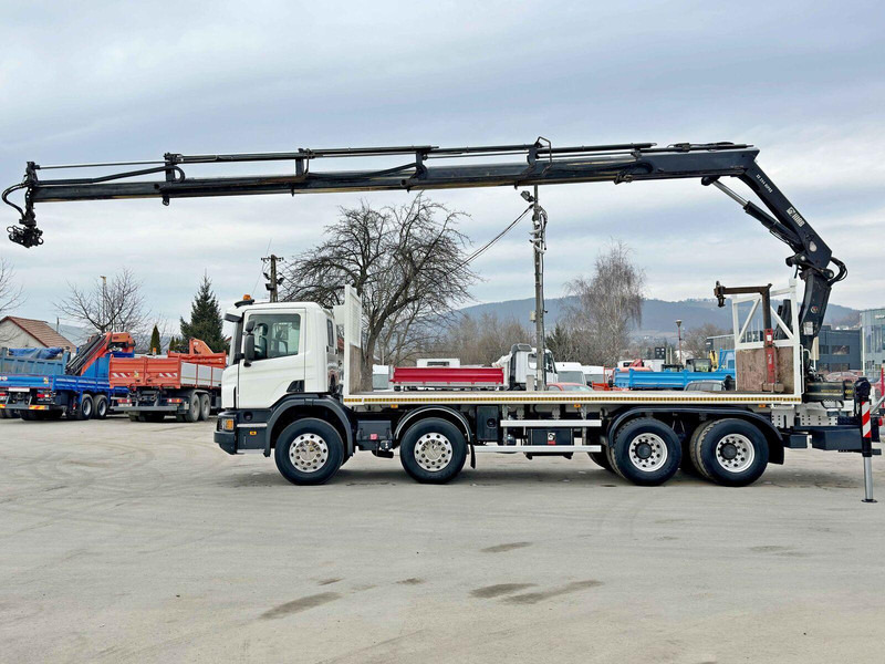Scania P 410*PLATFORM 7,00m*HIAB 244 E-5 HIPRO+FUNK/8x4 - Camion plateau, Camion grue: photos 5 Scania P 410*PLATFORM 7,00m*HIAB 244 E-5 HIPRO+FUNK/8x4 - Camion plateau, Camion grue: photos 5