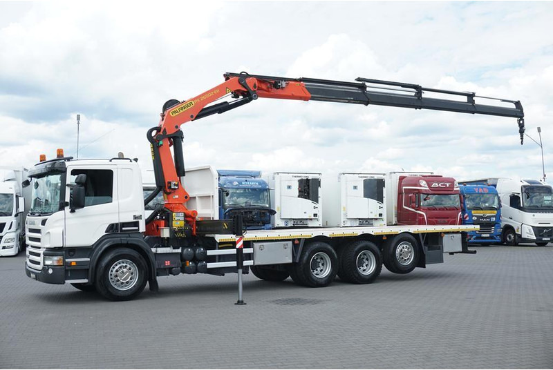 Scania P 420 / 8 X 4 / TRIDEM / SKRZYNIOWY + HDS / PALFINGER PK 26002 / - Camion plateau, Camion grue: photos 4 Scania P 420 / 8 X 4 / TRIDEM / SKRZYNIOWY + HDS / PALFINGER PK 26002 / - Camion plateau, Camion grue: photos 4