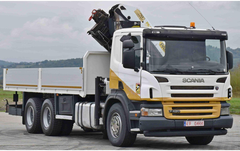 Scania P 420 - Camion plateau, Camion grue: photos 4 Scania P 420 - Camion plateau, Camion grue: photos 4