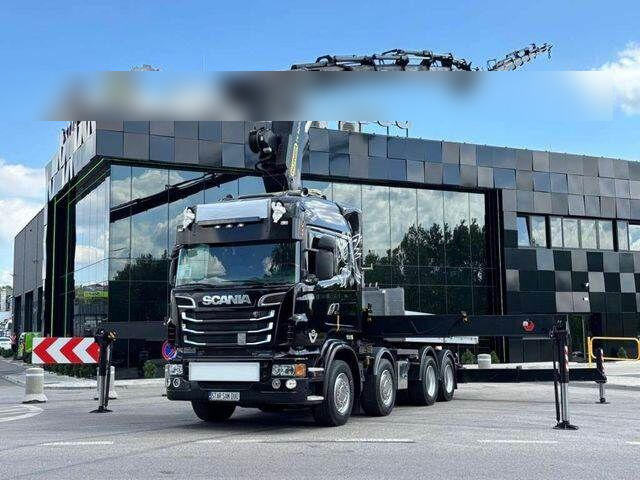 Scania R560 8x2 PALFINGER PK 92002 SH Fly Jib Winch 5t - Camion plateau, Camion grue: photos 1 Scania R560 8x2 PALFINGER PK 92002 SH Fly Jib Winch 5t - Camion plateau, Camion grue: photos 1