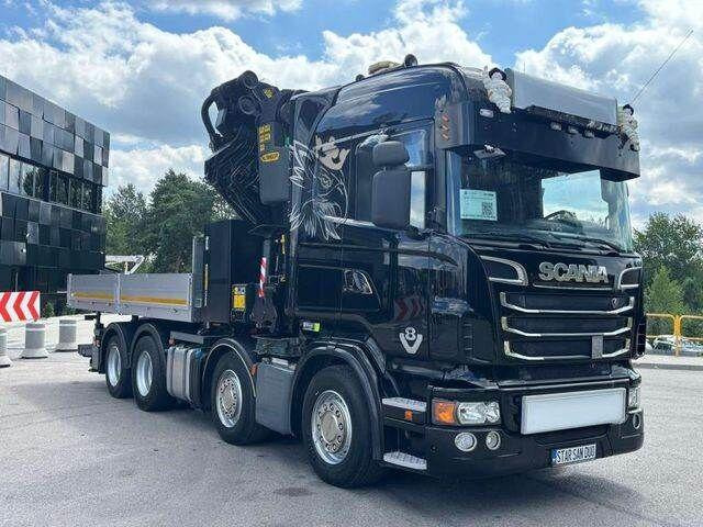 Scania R560 8x2 PALFINGER PK 92002 SH Fly Jib Winch 5t - Camion plateau, Camion grue: photos 3 Scania R560 8x2 PALFINGER PK 92002 SH Fly Jib Winch 5t - Camion plateau, Camion grue: photos 3
