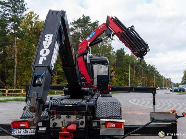 Scania R580 8x4 HMF 5020-K6, JOAB L20 5200AK Hooklift - Camion ampliroll, Camion grue: photos 5 Scania R580 8x4 HMF 5020-K6, JOAB L20 5200AK Hooklift - Camion ampliroll, Camion grue: photos 5