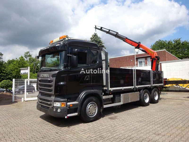 Scania R620 Flatbed + crane PK 22002 EH 6x2 - Camion plateau, Camion grue: photos 2 Scania R620 Flatbed + crane PK 22002 EH 6x2 - Camion plateau, Camion grue: photos 2