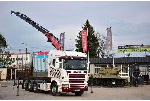Scania R 480 8x4 FASSI 455 EURO 5 KRAN CRAN - Tracteur routier: photos 1 Scania R 480 8x4 FASSI 455 EURO 5 KRAN CRAN - Tracteur routier: photos 1