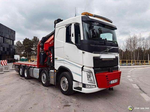 Volvo FH 550 8x2 HMF 8520 FLY JIB Winch Crane Euro 6 - Camion plateau, Camion grue: photos 5 Volvo FH 550 8x2 HMF 8520 FLY JIB Winch Crane Euro 6 - Camion plateau, Camion grue: photos 5