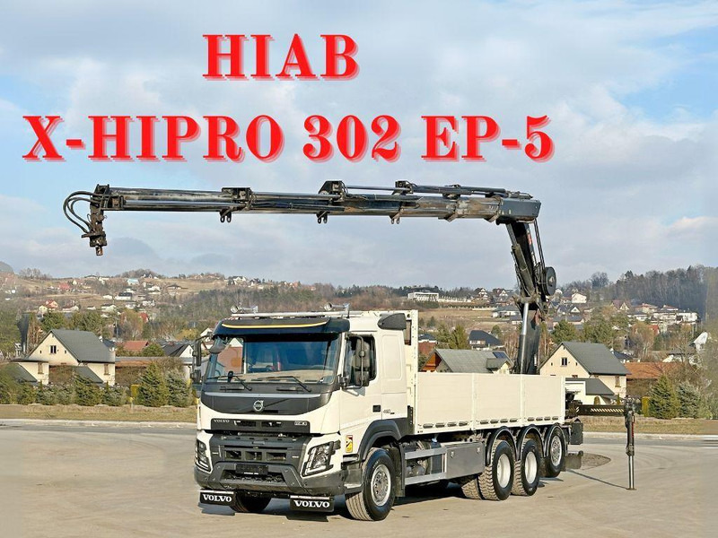 Volvo FMX 460 HIAB X - HIPRO 302 EP - 5 + FUNK/ 8x4 - Camion plateau, Camion grue: photos 1 Volvo FMX 460 HIAB X - HIPRO 302 EP - 5 + FUNK/ 8x4 - Camion plateau, Camion grue: photos 1