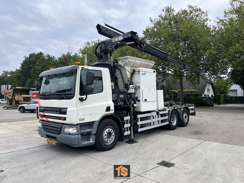 DAF FAN CF KRAN - PERS - VUILNIS - MULDE WAGEN - TOP. TRUCK - Camion - système de câble, Camion grue: photos 1 DAF FAN CF KRAN - PERS - VUILNIS - MULDE WAGEN - TOP. TRUCK - Camion - système de câble, Camion grue: photos 1
