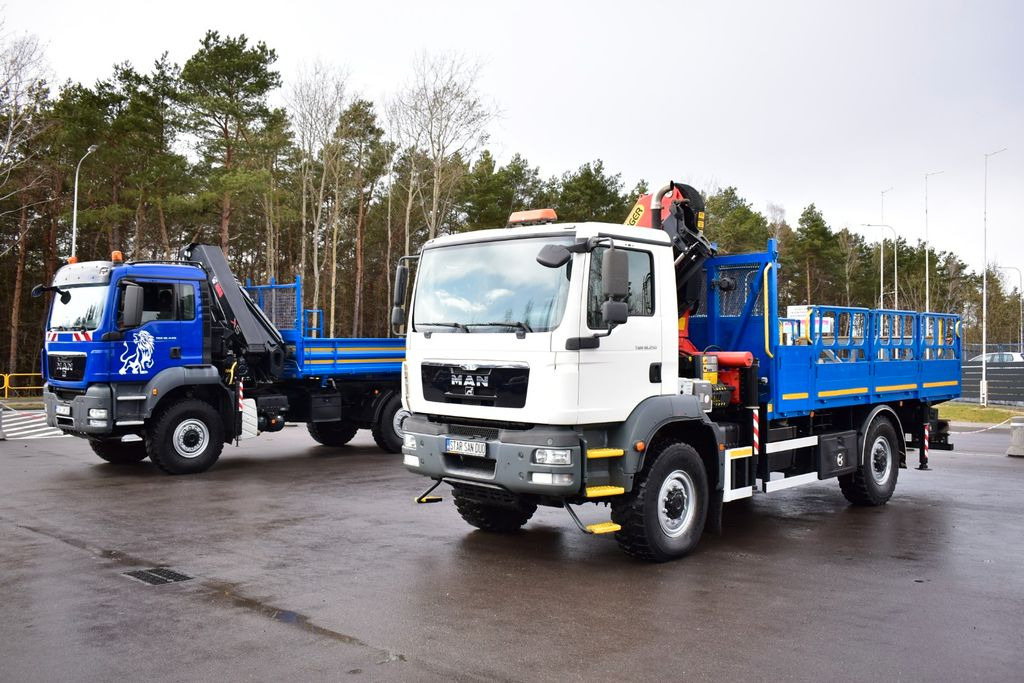 MAN 4x4 TGM 18.250 PALFINGER PK 27001 EURO 5 Kran - Camion grue, Camion plateau: photos 1 MAN 4x4 TGM 18.250 PALFINGER PK 27001 EURO 5 Kran - Camion grue, Camion plateau: photos 1