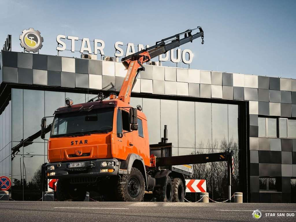 MAN STAR 266 MAN 6x6 PALFINGER PK 18001 Crane Kran - Camion grue: photos 2 MAN STAR 266 MAN 6x6 PALFINGER PK 18001 Crane Kran - Camion grue: photos 2
