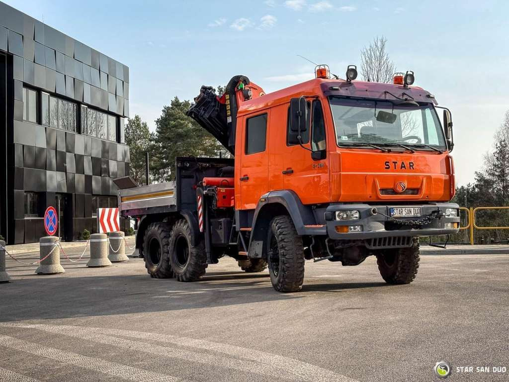 MAN STAR 266 MAN 6x6 PALFINGER PK 18001 Crane Kran - Camion grue: photos 3 MAN STAR 266 MAN 6x6 PALFINGER PK 18001 Crane Kran - Camion grue: photos 3