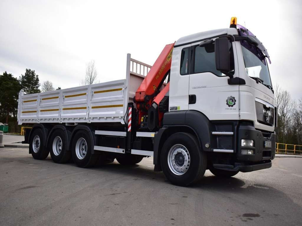 MAN TGS 35.400 8X4 PALFINGER PK 33002 CRANE KIPPER - Camion grue, Camion benne: photos 3 MAN TGS 35.400 8X4 PALFINGER PK 33002 CRANE KIPPER - Camion grue, Camion benne: photos 3