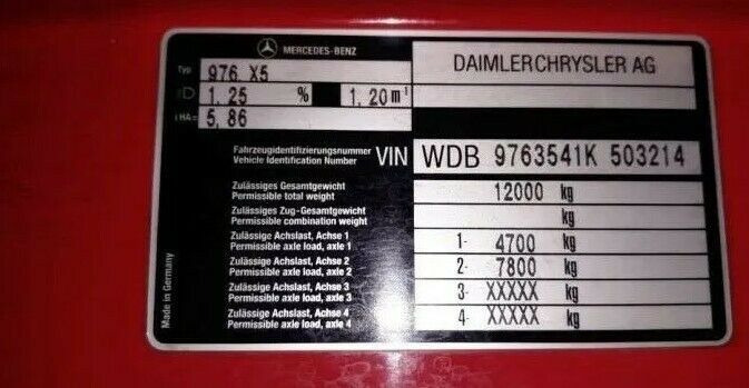 Camion de pompier Mercedes-Benz 4x4 ATEGO 1225 Firebrigade Feuerwehr: photos 15