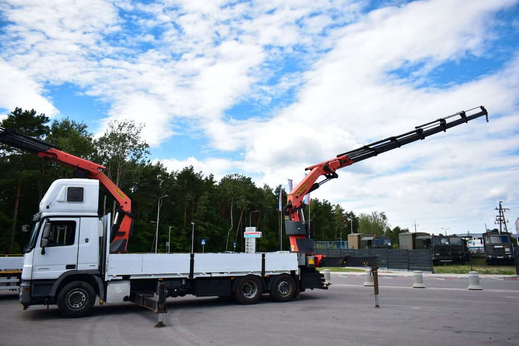 Camion grue, Camion plateau Mercedes-Benz ACTROS 2546 6x2 Palfinger PK 50002 EURO 5 Cran .: photos 12