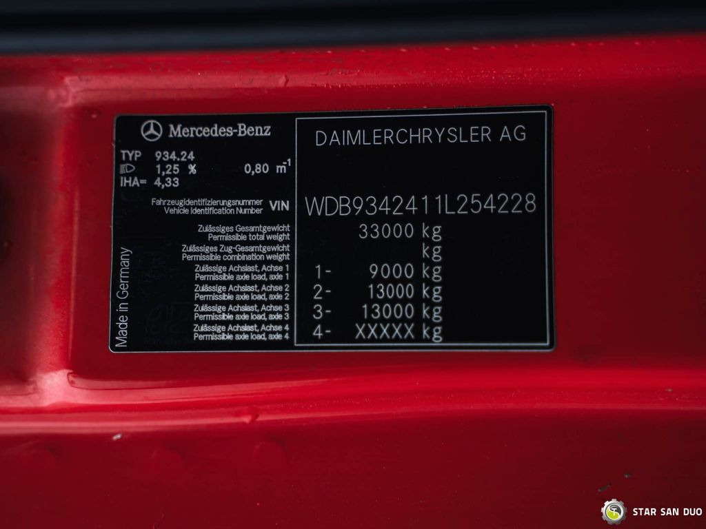 Mercedes-Benz ACTROS 2648 6x4 PALFINGER PK 29002 EURO 5 JIB  — crédit-bail Mercedes-Benz ACTROS 2648 6x4 PALFINGER PK 29002 EURO 5 JIB: photos 15