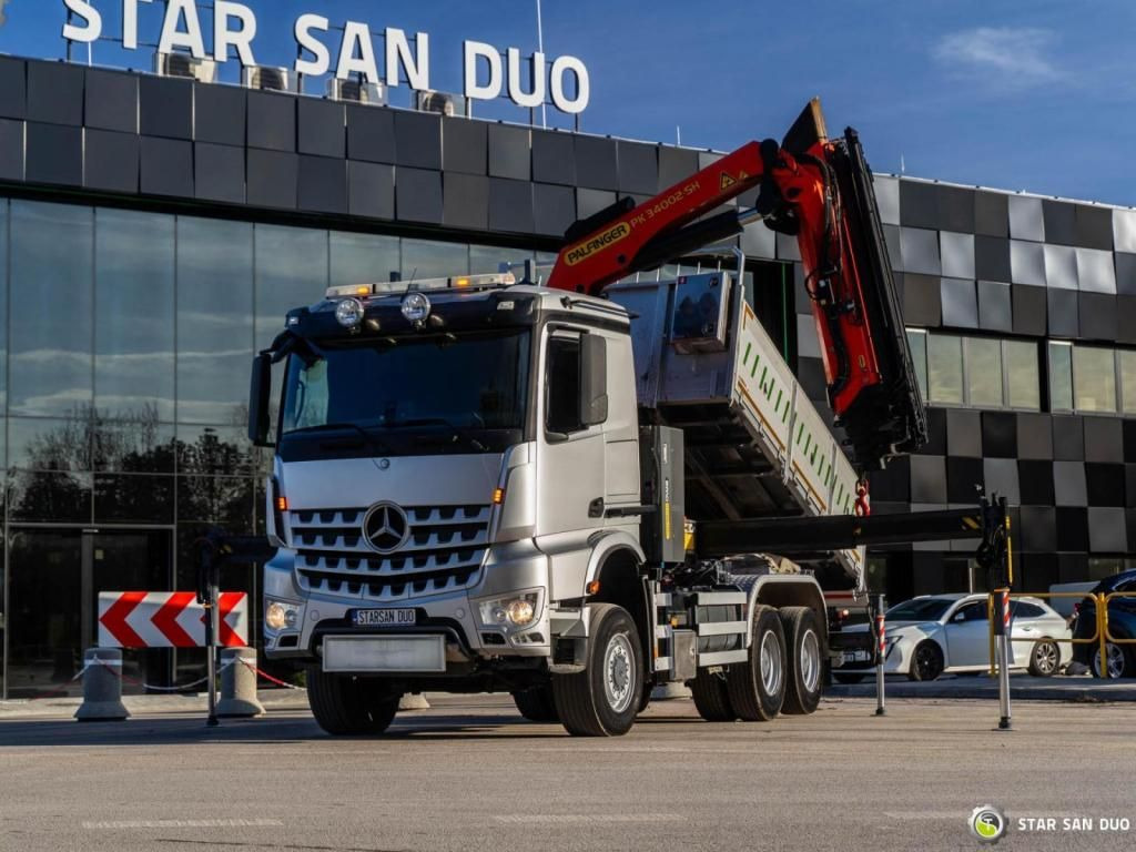 Mercedes-Benz AROCS 2651 6x6 PALFINGER PK 34002 CRANE KIPPER - Camion grue, Camion benne: photos 2 Mercedes-Benz AROCS 2651 6x6 PALFINGER PK 34002 CRANE KIPPER - Camion grue, Camion benne: photos 2