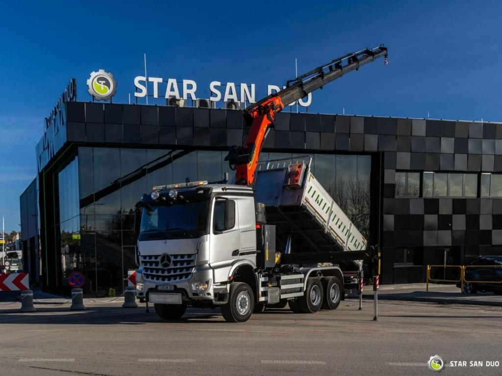 Mercedes-Benz AROCS 2651 6x6 PALFINGER PK 34002 CRANE KIPPER - Camion grue, Camion benne: photos 3 Mercedes-Benz AROCS 2651 6x6 PALFINGER PK 34002 CRANE KIPPER - Camion grue, Camion benne: photos 3