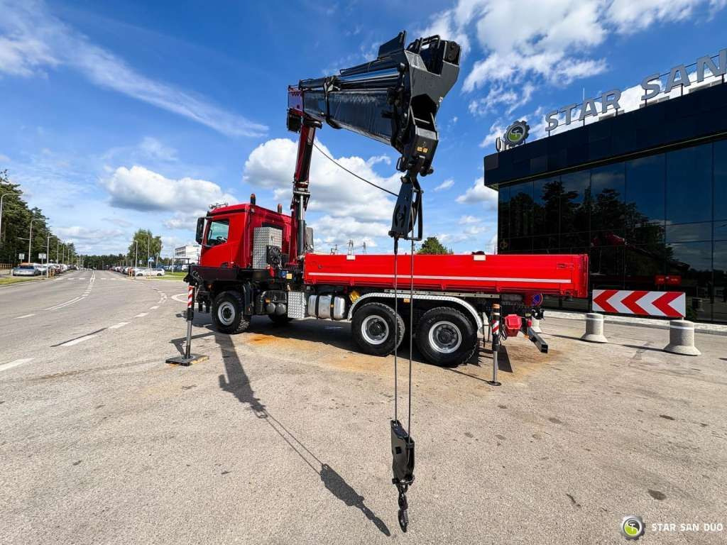 Mercedes-Benz AROCS 3345 6x6 HMF 3220 Winch Crane tipper - Camion grue: photos 4 Mercedes-Benz AROCS 3345 6x6 HMF 3220 Winch Crane tipper - Camion grue: photos 4