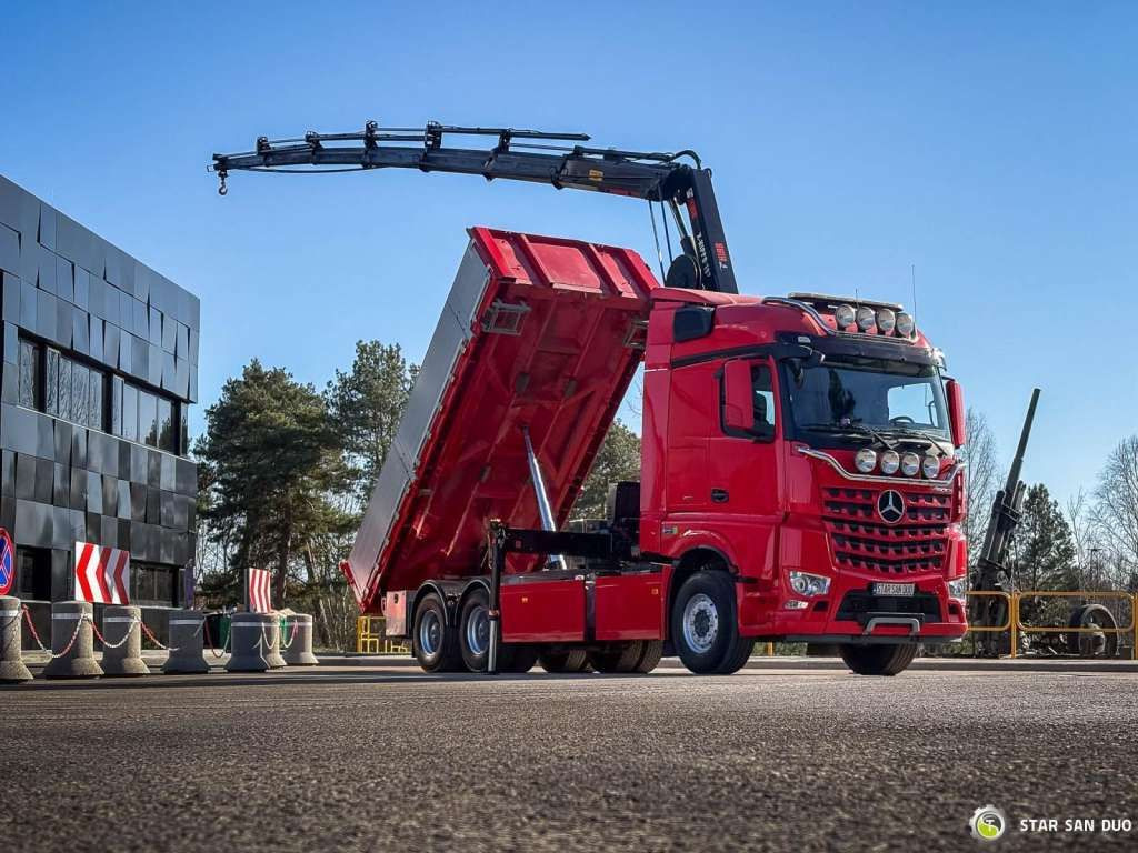 Mercedes-Benz AROCS 3358L 6x4 HIAB 192X-HIPRO E-6 Crane Kippe - Camion benne: photos 3 Mercedes-Benz AROCS 3358L 6x4 HIAB 192X-HIPRO E-6 Crane Kippe - Camion benne: photos 3