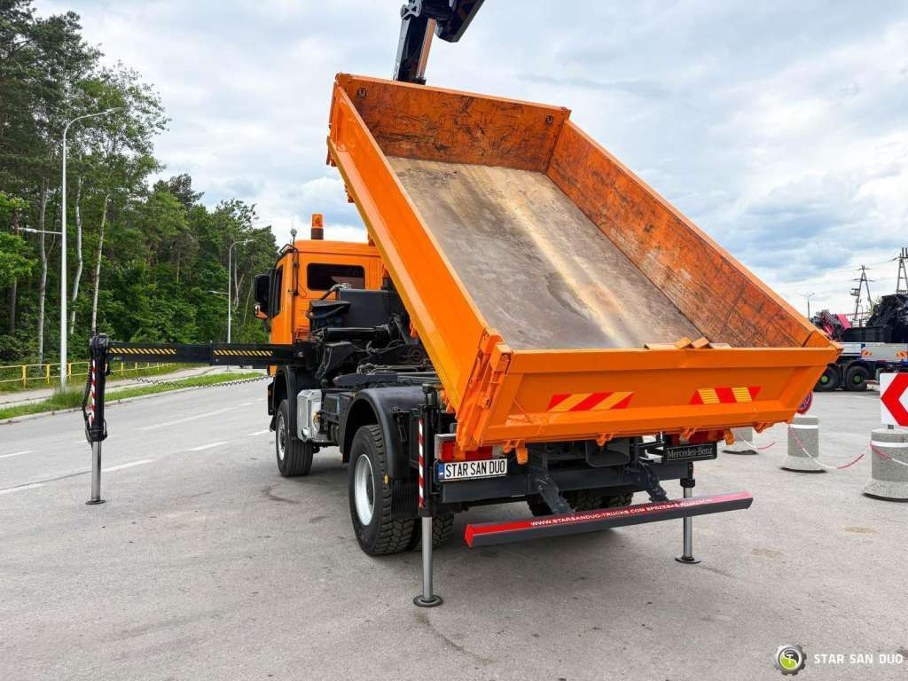 Camion benne Mercedes-Benz Actros 1841 AK 4x4 Hiab 288E-7 Crane Kipper: photos 7 Camion benne Mercedes-Benz Actros 1841 AK 4x4 Hiab 288E-7 Crane Kipper: photos 7