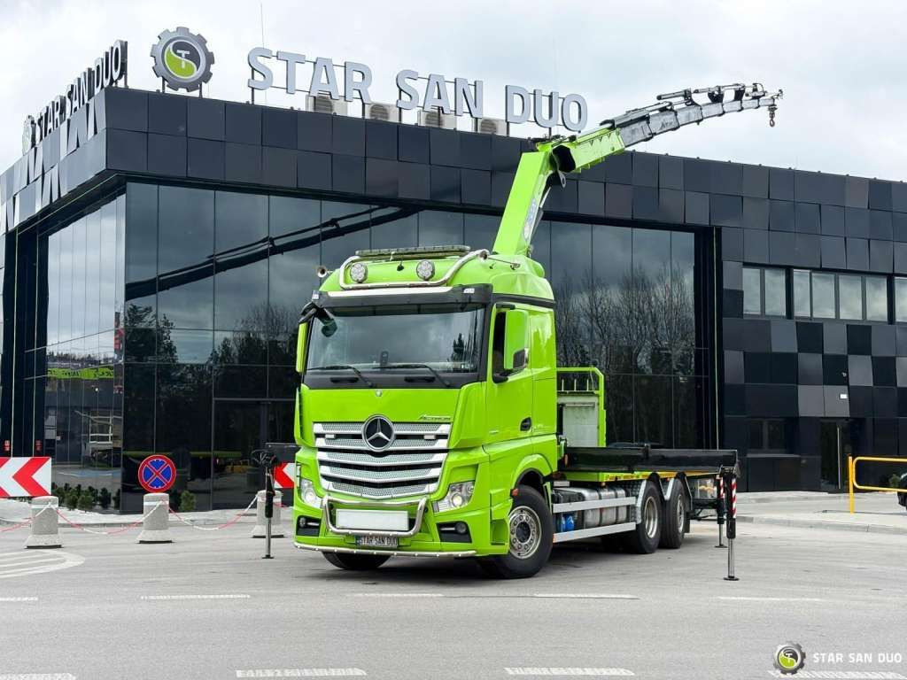 Mercedes-Benz Actros 6x2 HMF 3220 K7 Crane Mercedes-Benz Actros 6x2 HMF 3220 K7 Crane - Camion grue, Camion plateau: photos 1 Mercedes-Benz Actros 6x2 HMF 3220 K7 Crane Mercedes-Benz Actros 6x2 HMF 3220 K7 Crane - Camion grue, Camion plateau: photos 1