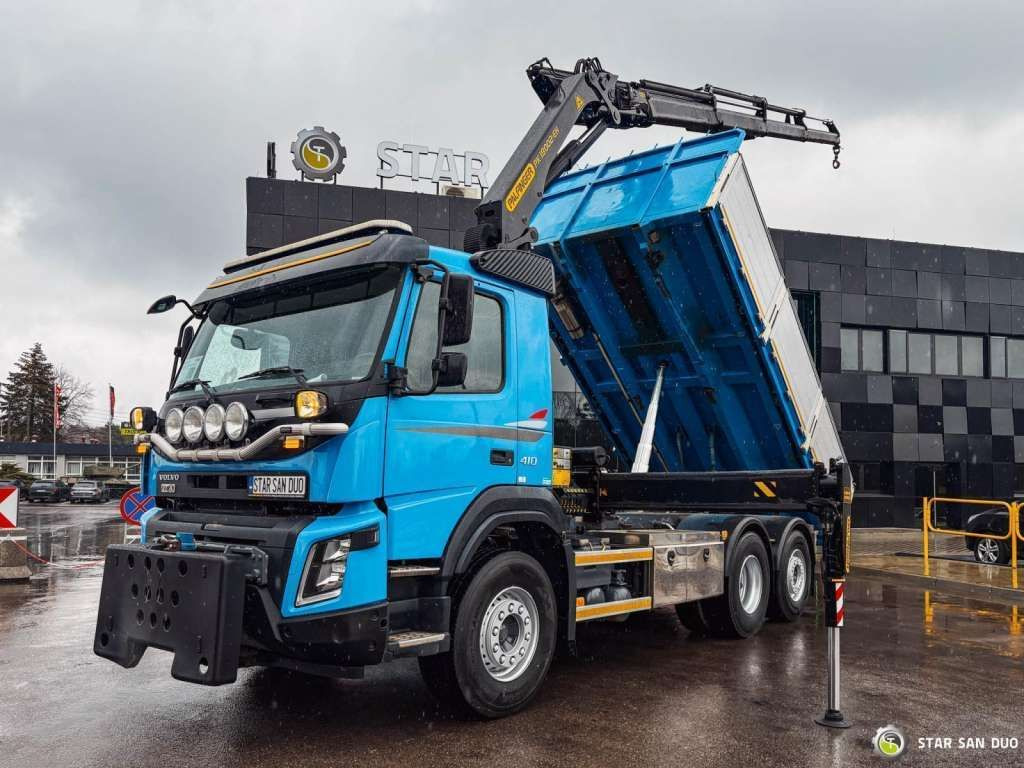 Volvo FMX 410 6x2 PALFINGER PK 18002 659 Working Hour - Camion benne: photos 1 Volvo FMX 410 6x2 PALFINGER PK 18002 659 Working Hour - Camion benne: photos 1