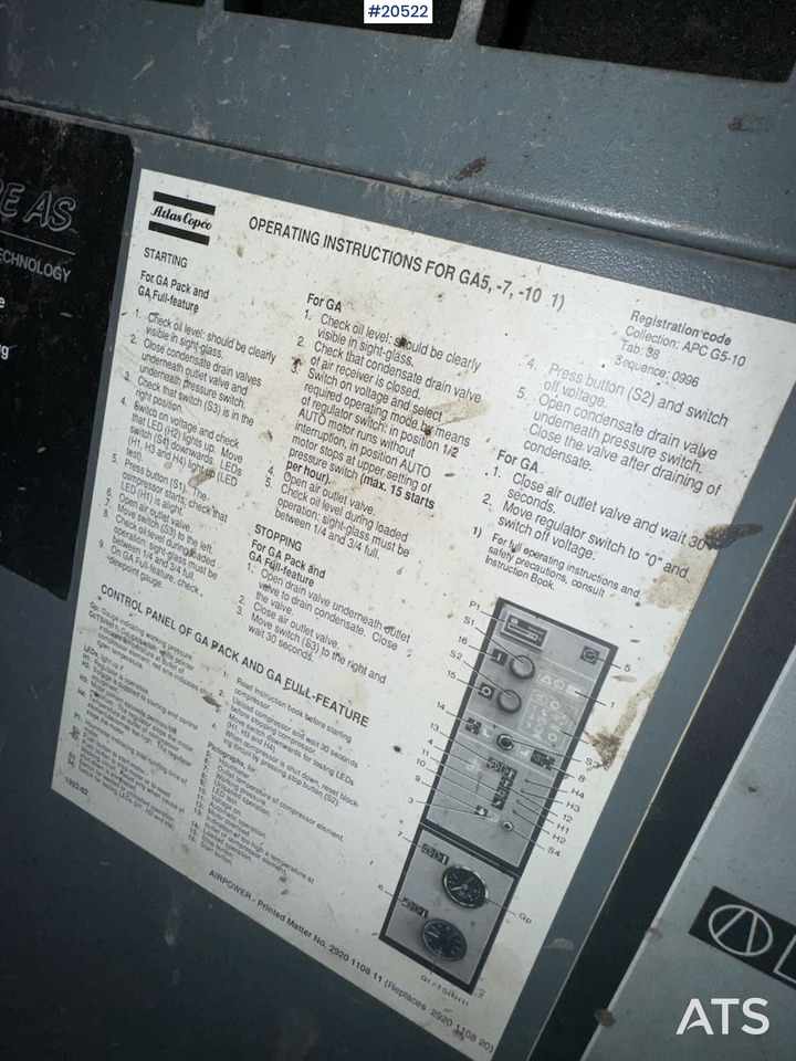 Atlas Copco GA7 — crédit-bail Atlas Copco GA7: photos 6 Atlas Copco GA7 — crédit-bail Atlas Copco GA7: photos 6