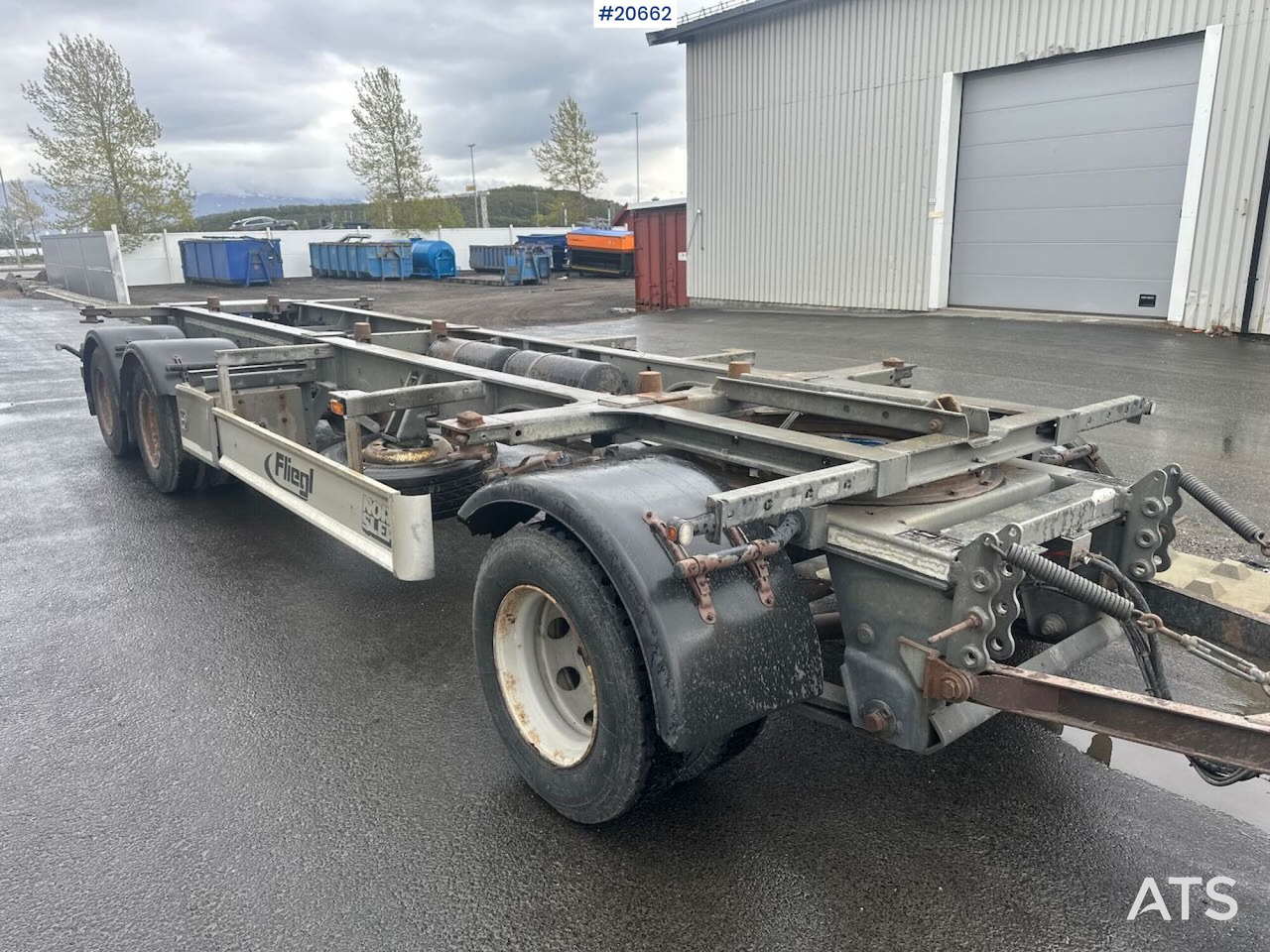 Fliegl containerhenger - Remorque porte-conteneur/ Caisse mobile: photos 1 Fliegl containerhenger - Remorque porte-conteneur/ Caisse mobile: photos 1
