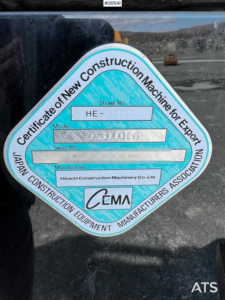 Pelle Hitachi zx530LCH-6 gravemaskin m/ graveskuffe. SE VIDEO: photos 46