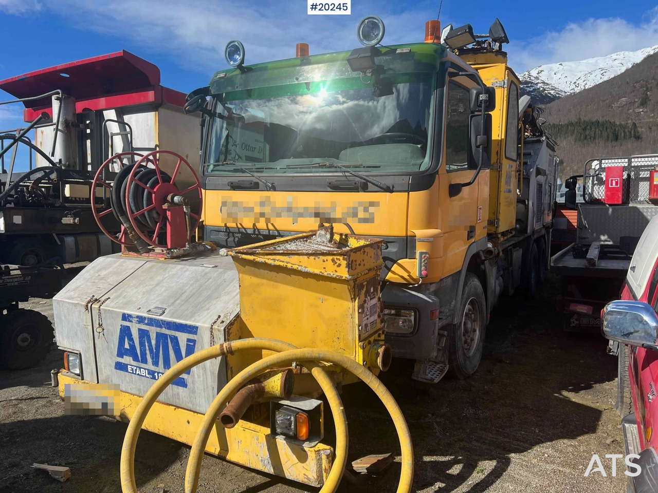 Mercedes Actros 2641 6x4 M/ 2008 AMV 7450 Betong sprøyterigg påbygg - Camion pompe: photos 4 Mercedes Actros 2641 6x4 M/ 2008 AMV 7450 Betong sprøyterigg påbygg - Camion pompe: photos 4